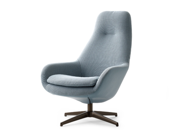 LX389 - Swivel fabric armchair by LEOLUX LX - view 2
